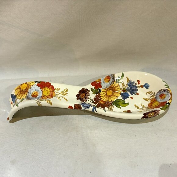 MACKENZIE-CHILDS Metal Spoon / Spoon Rest FLOWER MARKET DESIGN - Picture 3 of 7